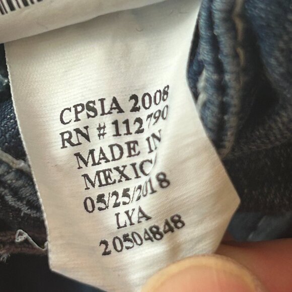 True Religion Y2K Little Girls Size 5 Lya Style Straight Leg Adjustable Waist - Picture 14 of 16